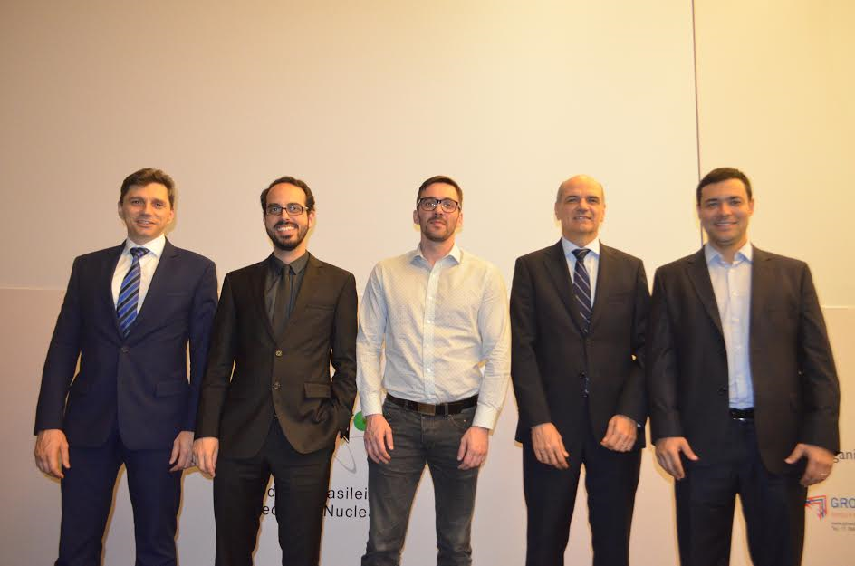 Da direita para esq. - Gustavo Gomes, Celso Darío Ramos, Juliano Cerci, George Coura Filho e Rafael Lopes